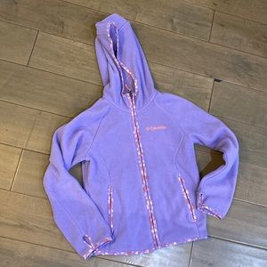 Girls purple fleece jacket.
